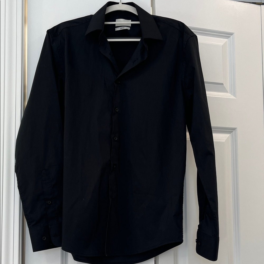 Lucky Brand Men's Classic Black Dress Shirt